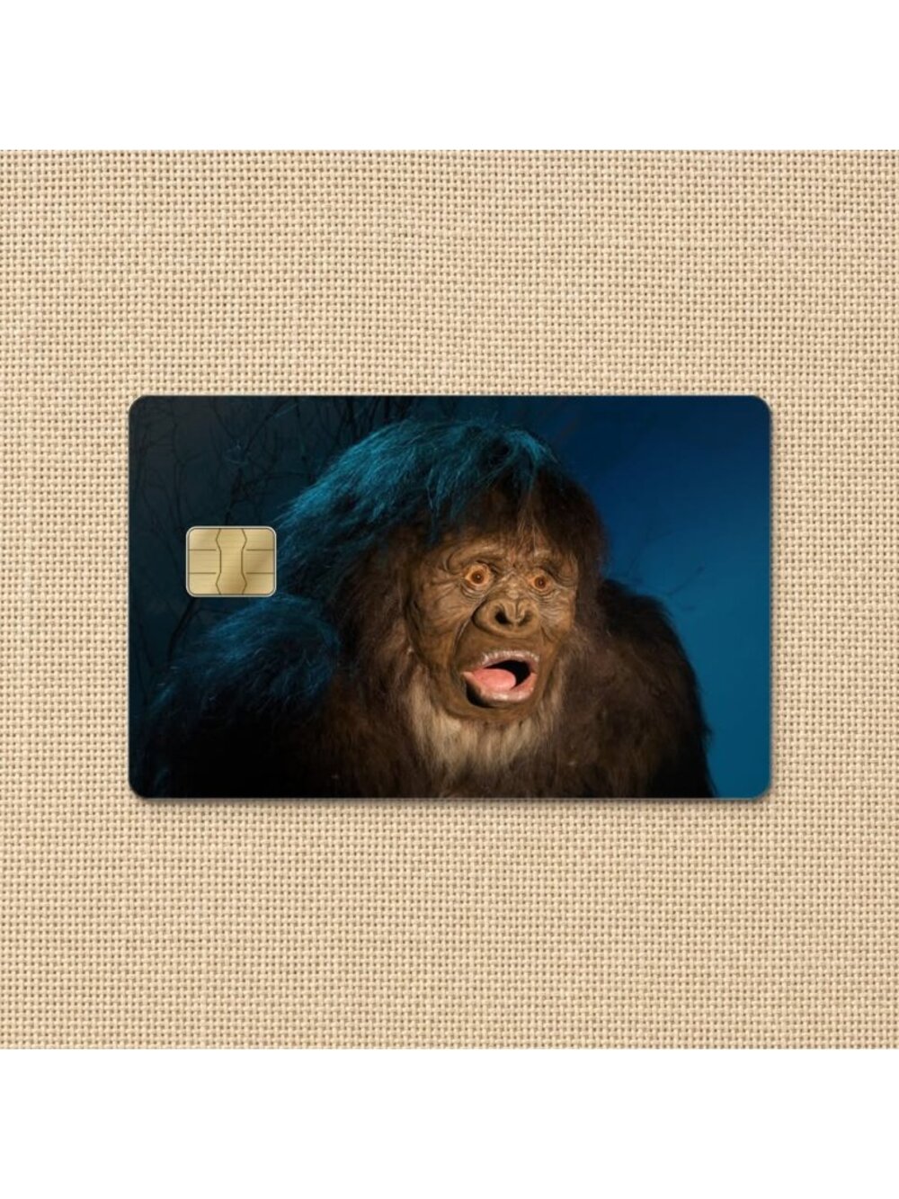 Bigfoot Credit Card Skin Sticker Sasquatch Cryptid Funny Debit Card Cover